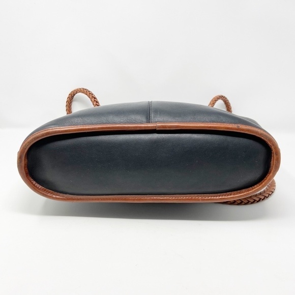 BRIGHTON | Vintage Black Classic Leather Tote - Picture 5 of 16